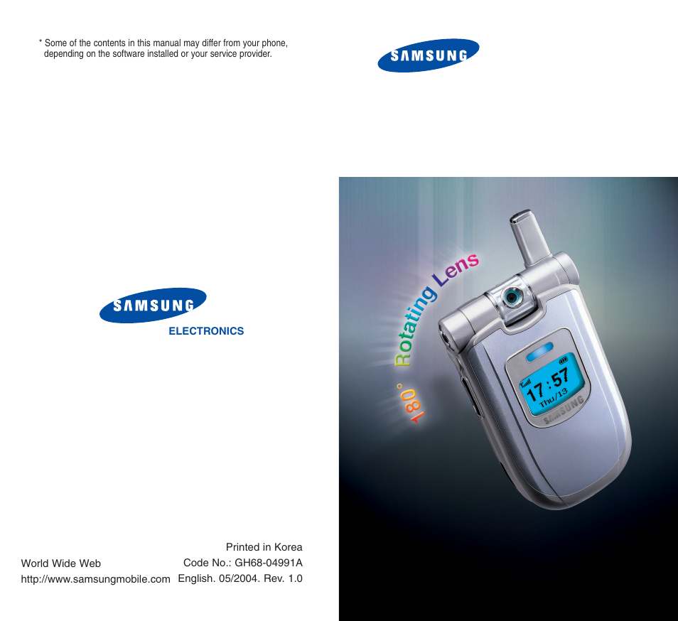 Samsung SGH-P107BSACIN User Manual | 79 pages