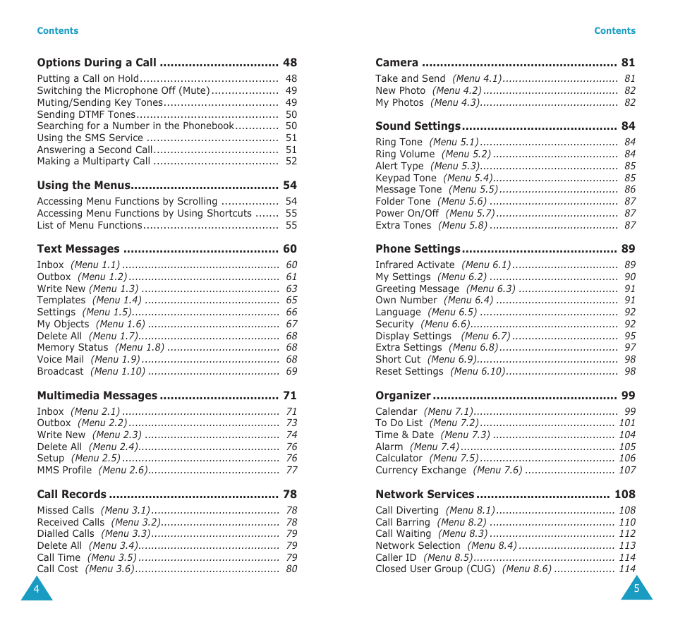 Samsung SGH-P107BSACIN User Manual | Page 3 / 79