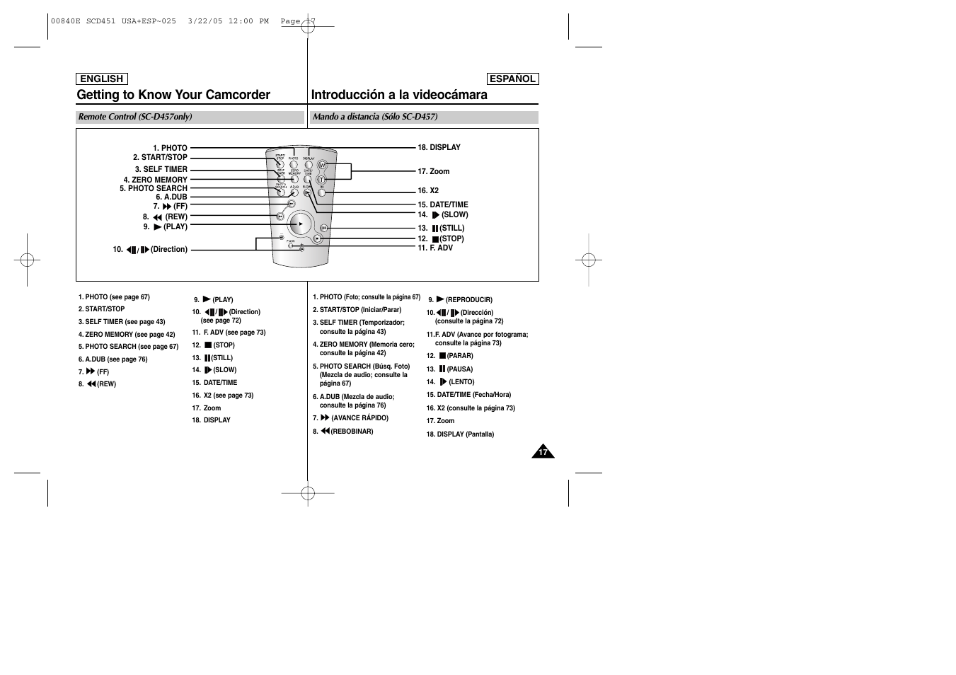 Samsung SC-D453-XAP User Manual | Page 17 / 119