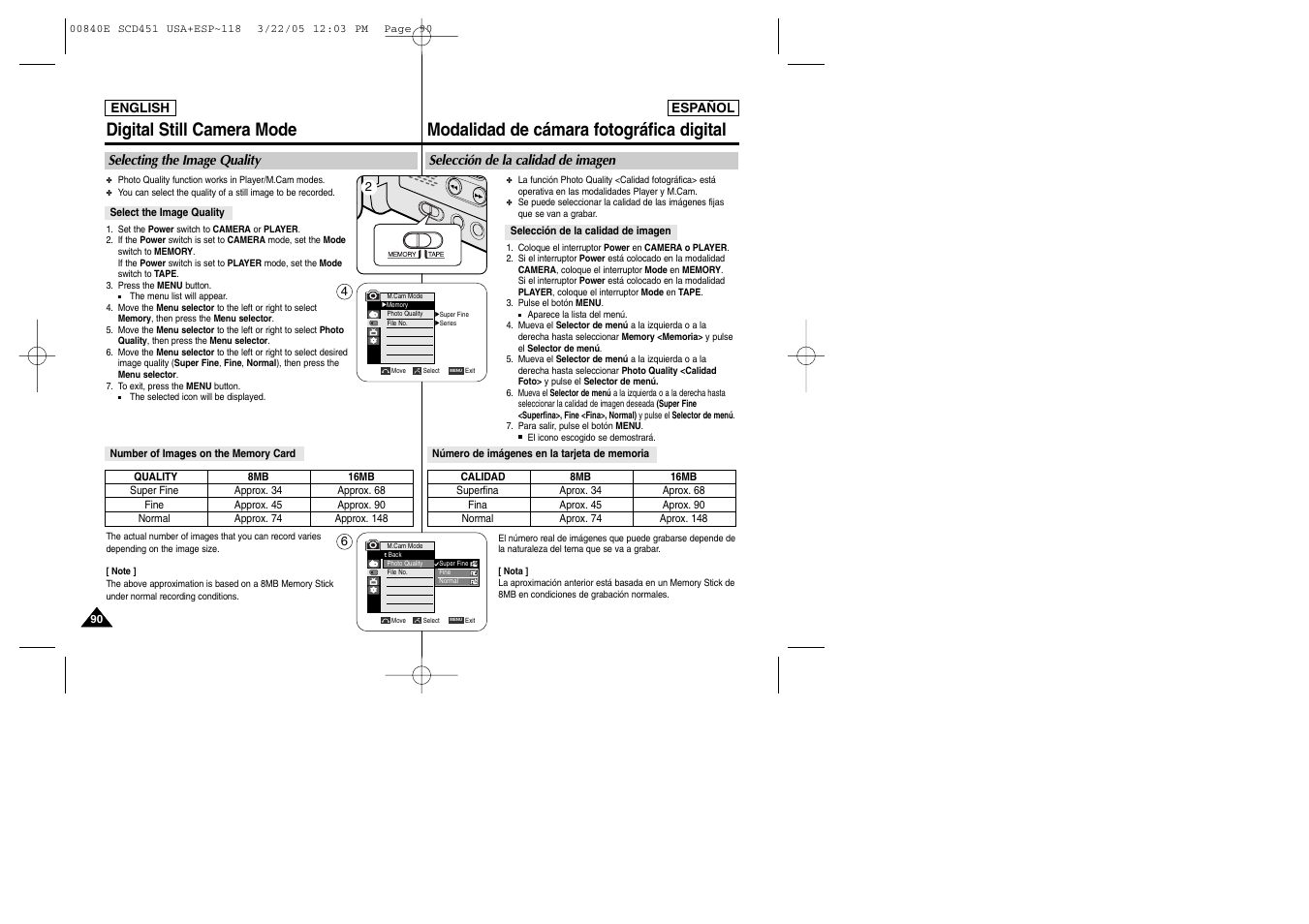 Samsung SC-D453-XAP User Manual | Page 90 / 119