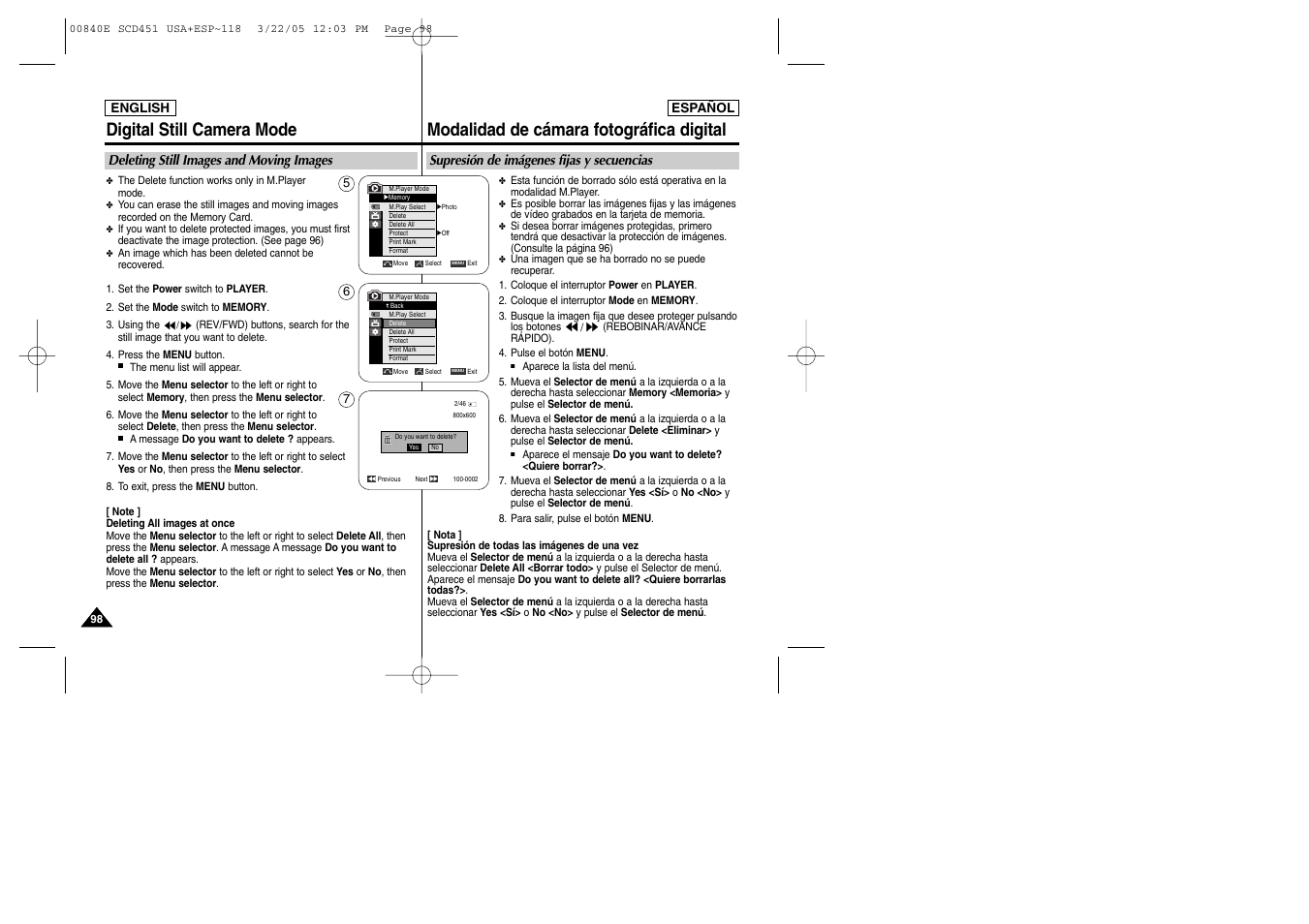 Samsung SC-D453-XAP User Manual | Page 98 / 119