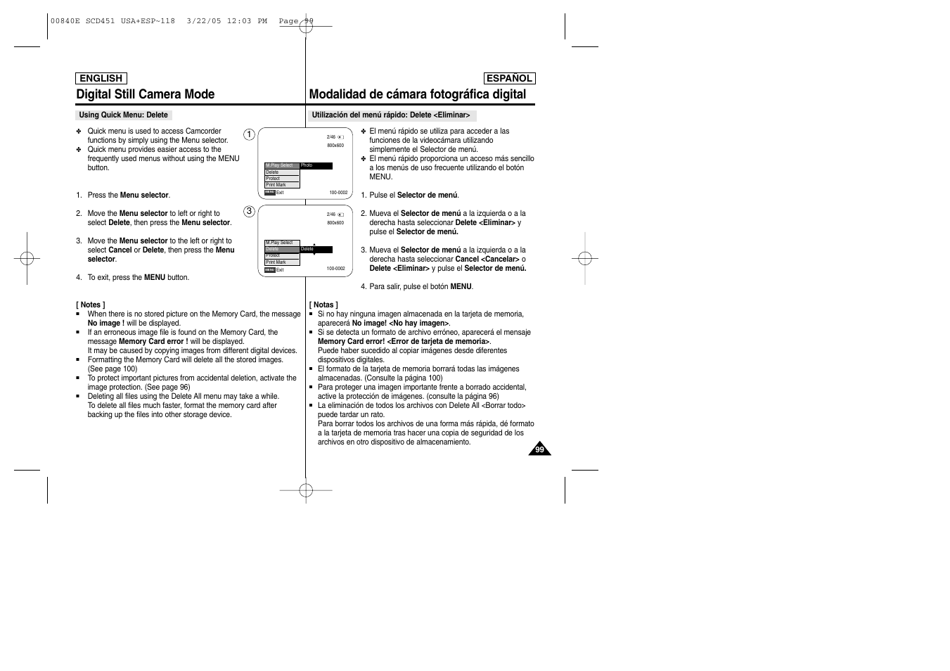 Samsung SC-D453-XAP User Manual | Page 99 / 119