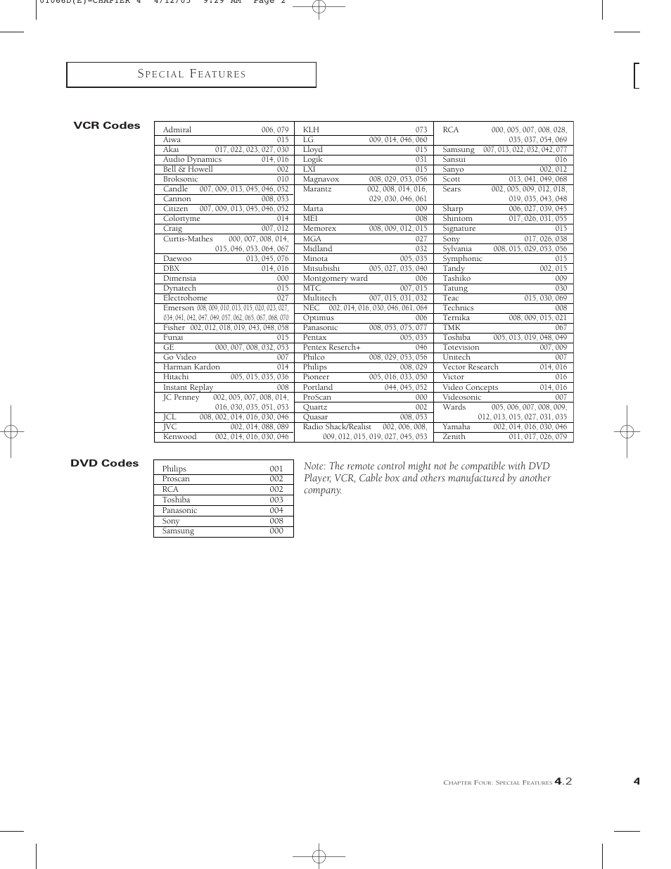 Samsung TSK3092WFX-XAA User Manual | Page 41 / 65