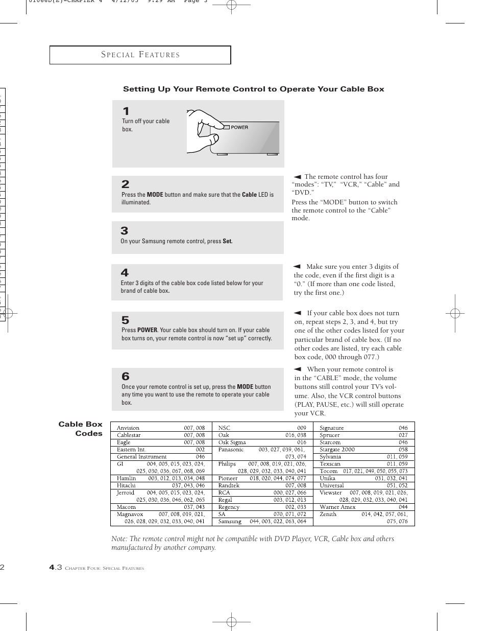 Samsung TSK3092WFX-XAA User Manual | Page 42 / 65