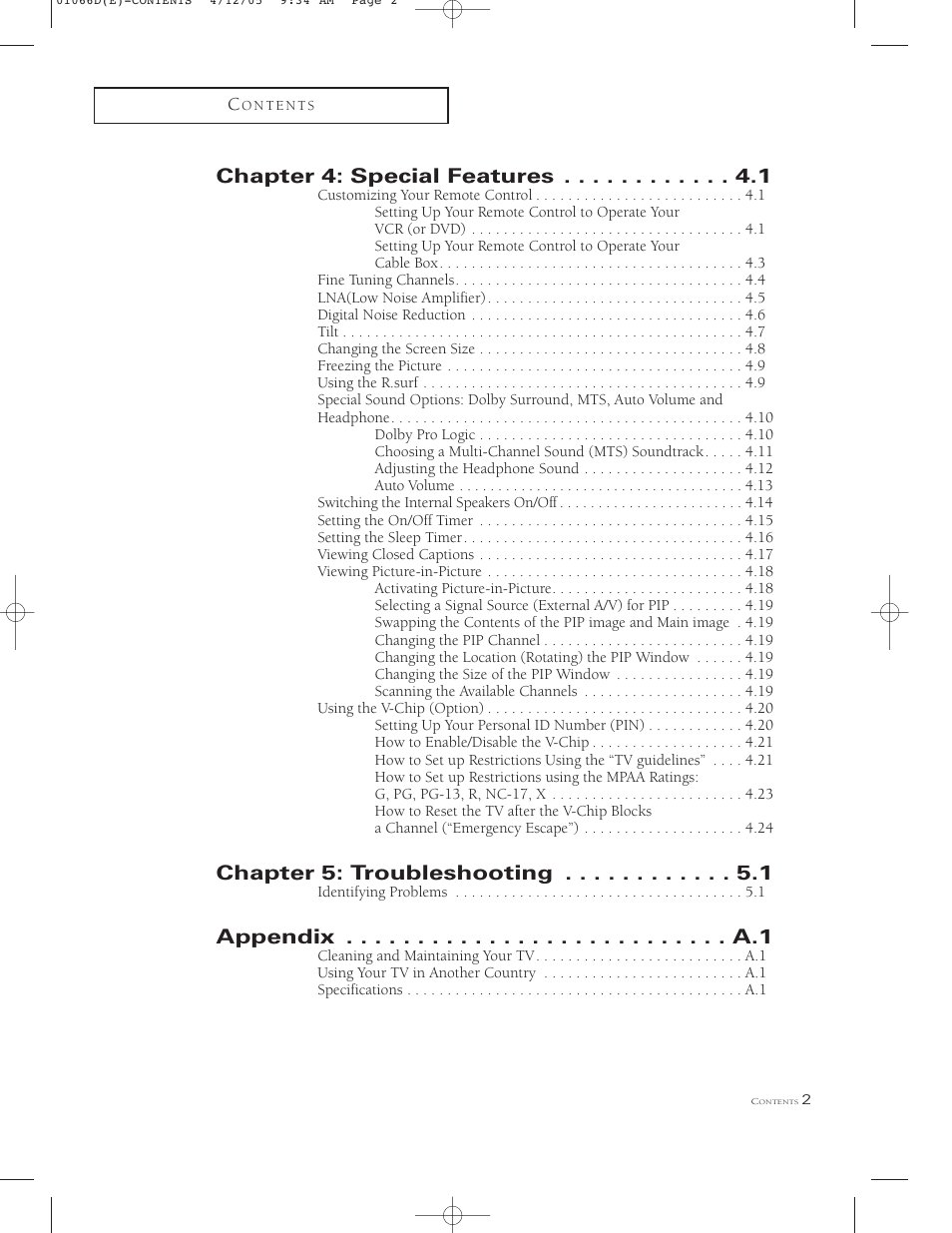 Samsung TSK3092WFX-XAA User Manual | Page 6 / 65