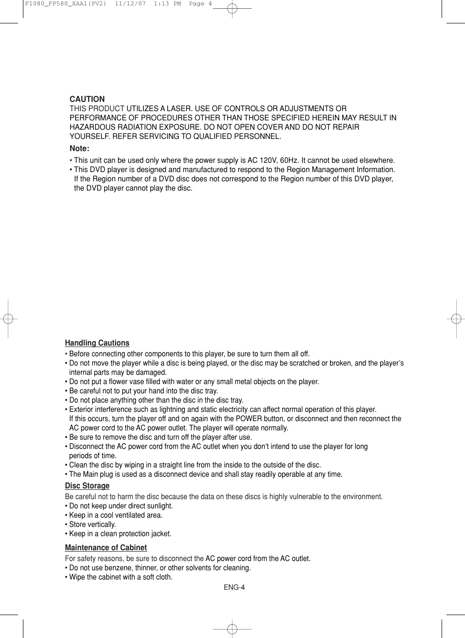 Samsung DVD-F1080-XAA User Manual | Page 4 / 63