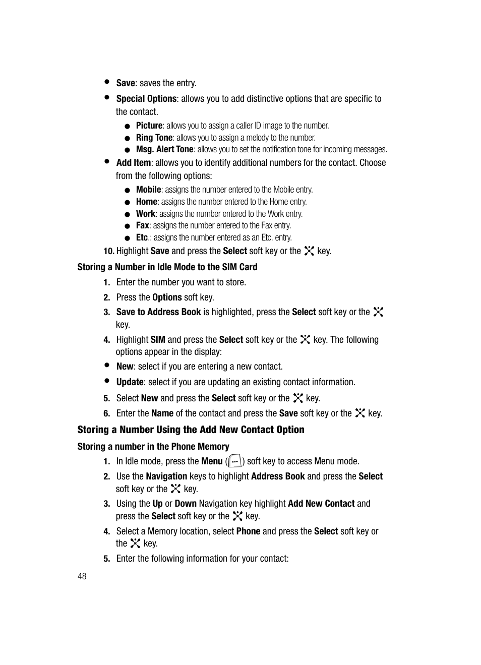 Samsung SGH-ZX20ZKACIN User Manual | Page 48 / 179