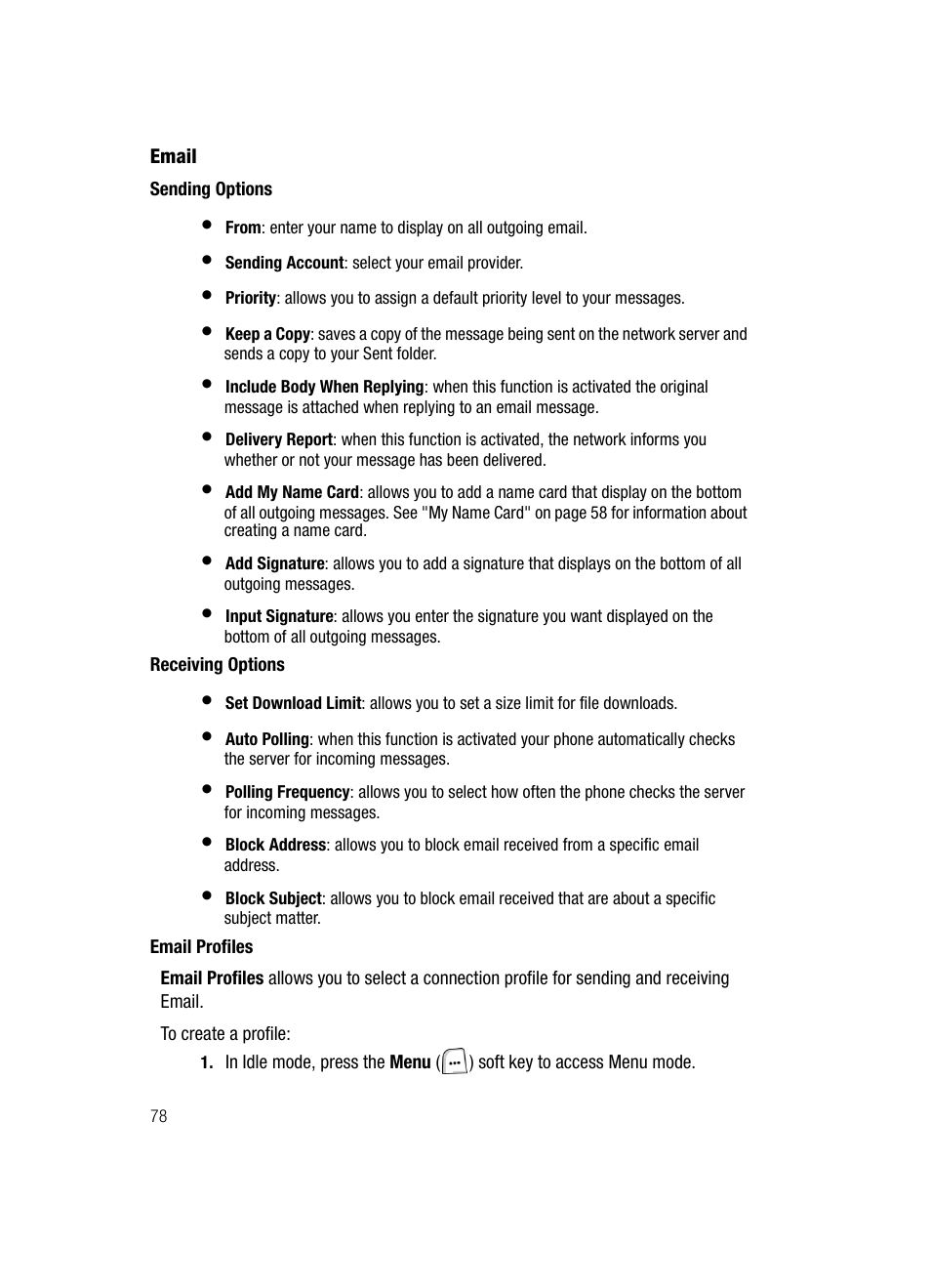 Samsung SGH-ZX20ZKACIN User Manual | Page 78 / 179