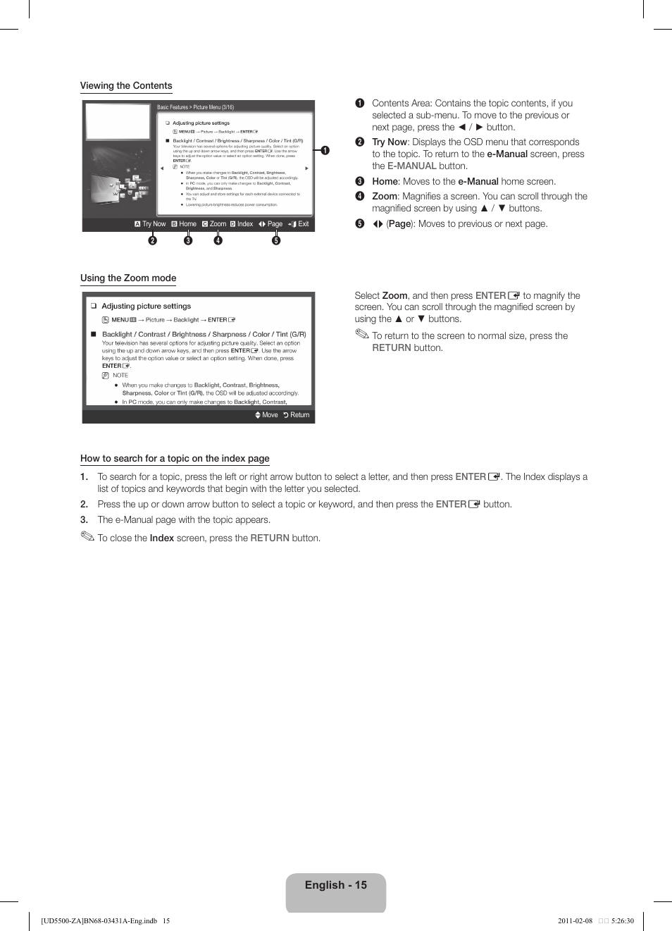 Samsung UN32D5500RFXZA User Manual | Page 15 / 19