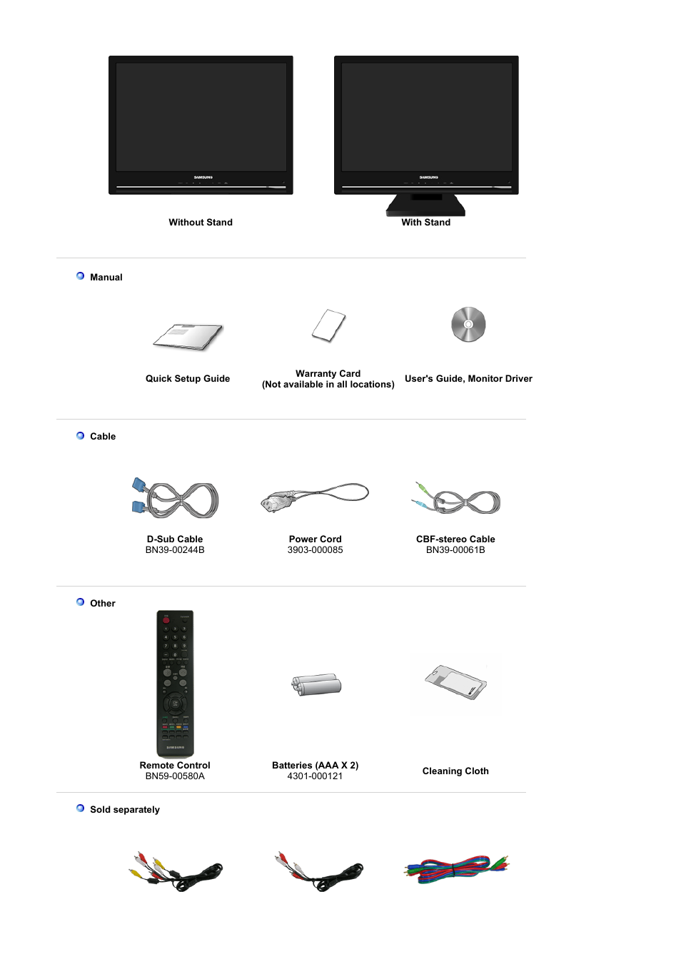 Samsung LS22CRNSF-XAA User Manual | Page 12 / 61