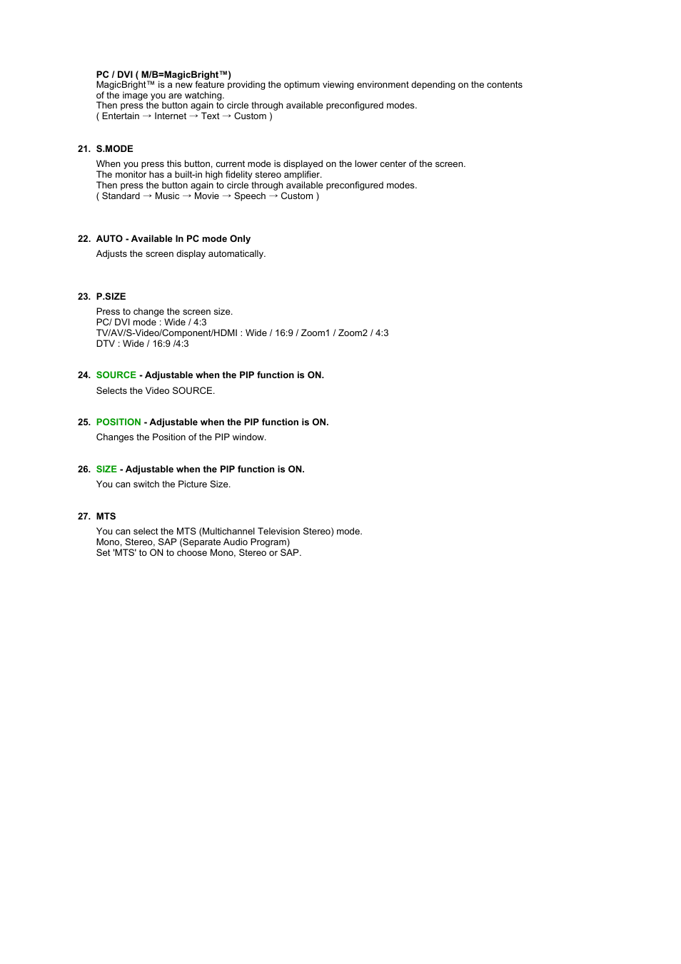 Samsung LS22CRNSF-XAA User Manual | Page 20 / 61