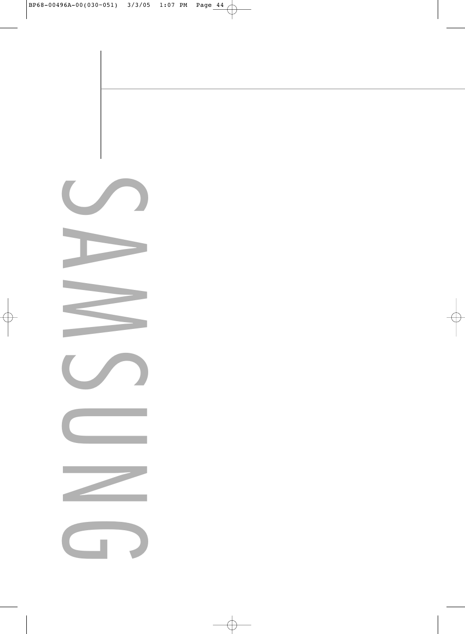 Samsung | Samsung HLR4266WX-XAA User Manual | Page 44 / 108