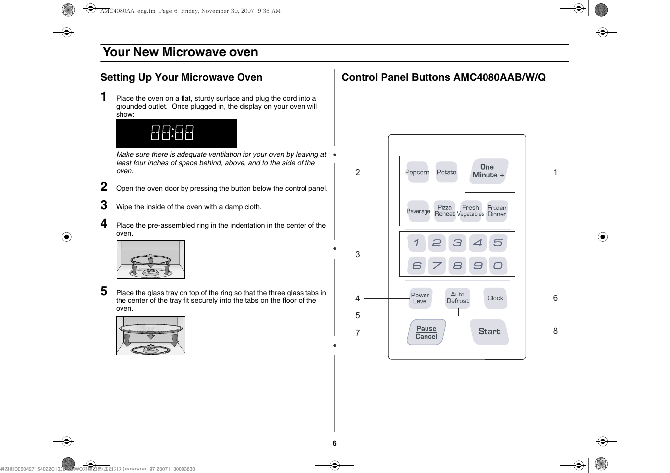 Your new microwave oven | Amana AMC4080AAW User Manual | Page 6 / 44