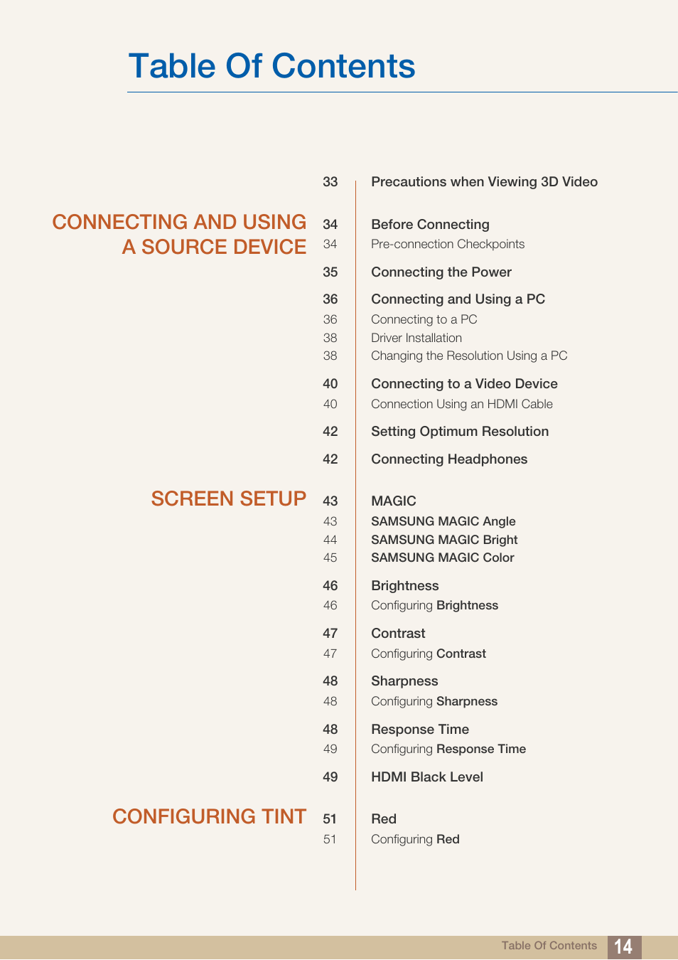 Samsung LS23A700DS-ZA User Manual | Page 14 / 88