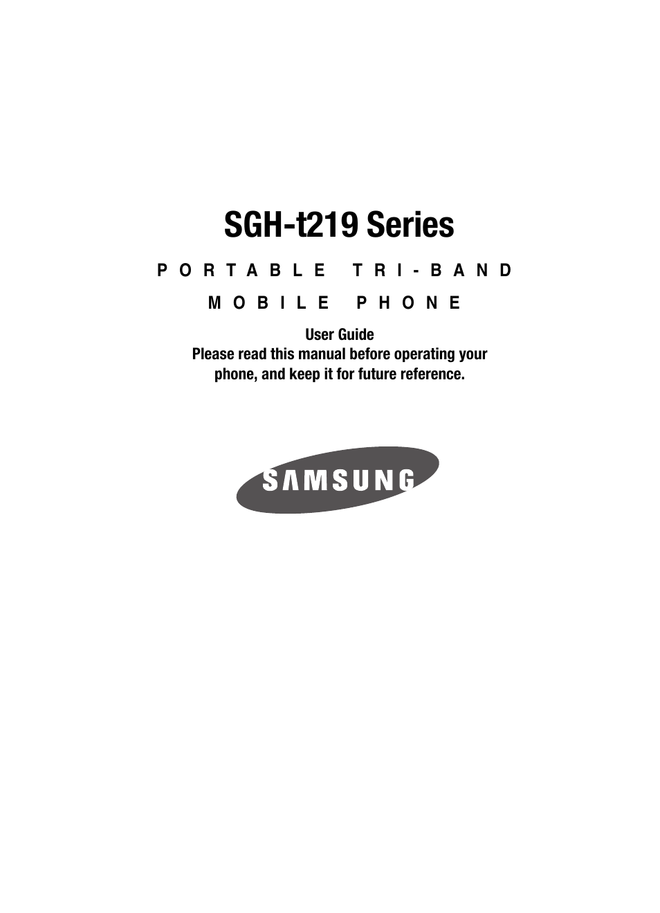 Samsung SGH-T219SRBTMB User Manual | 133 pages