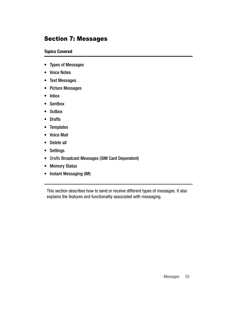 Messages | Samsung SGH-T219SRBTMB User Manual | Page 58 / 133