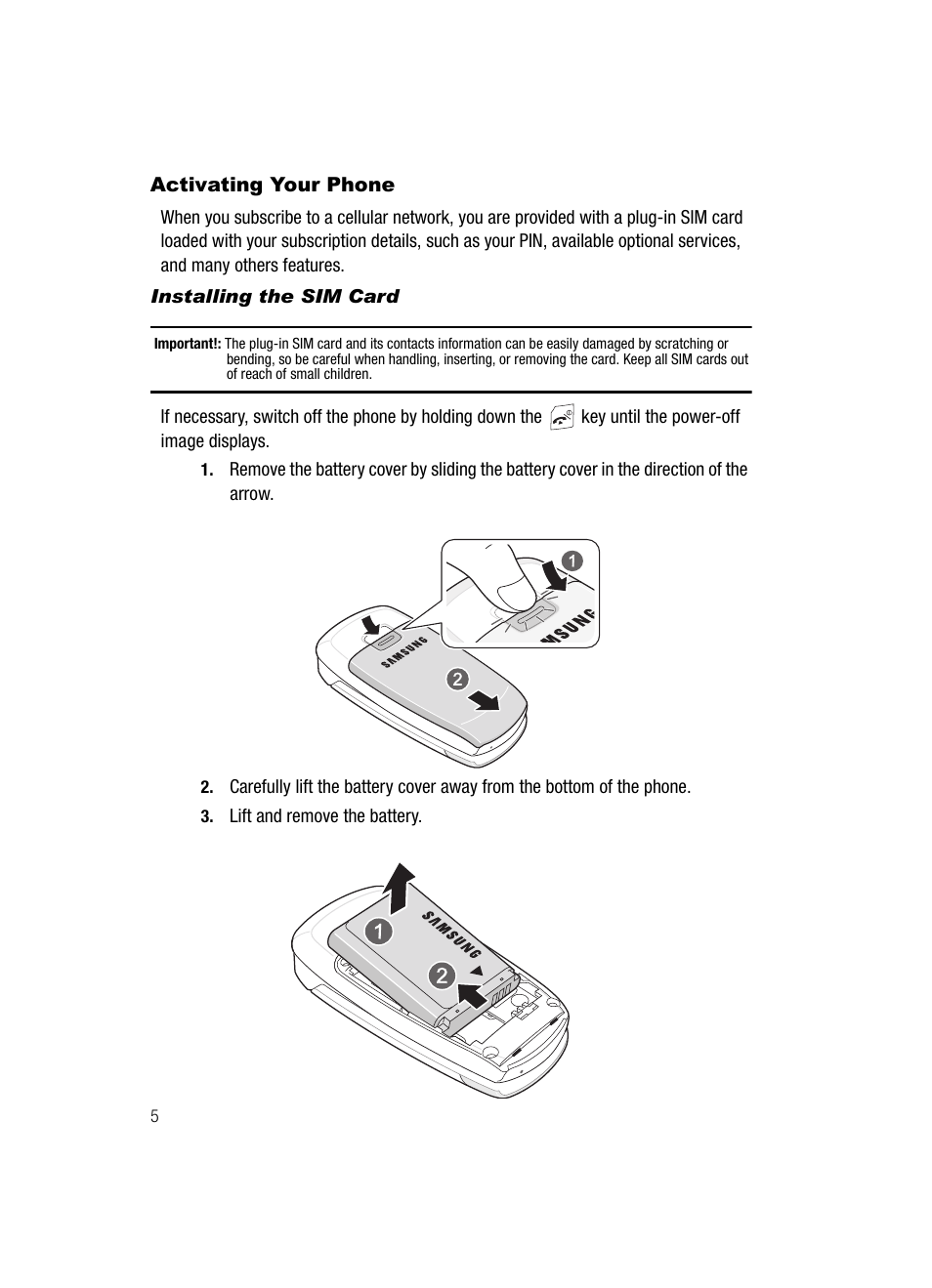 Activating your phone | Samsung SGH-T219SRBTMB User Manual | Page 8 / 133