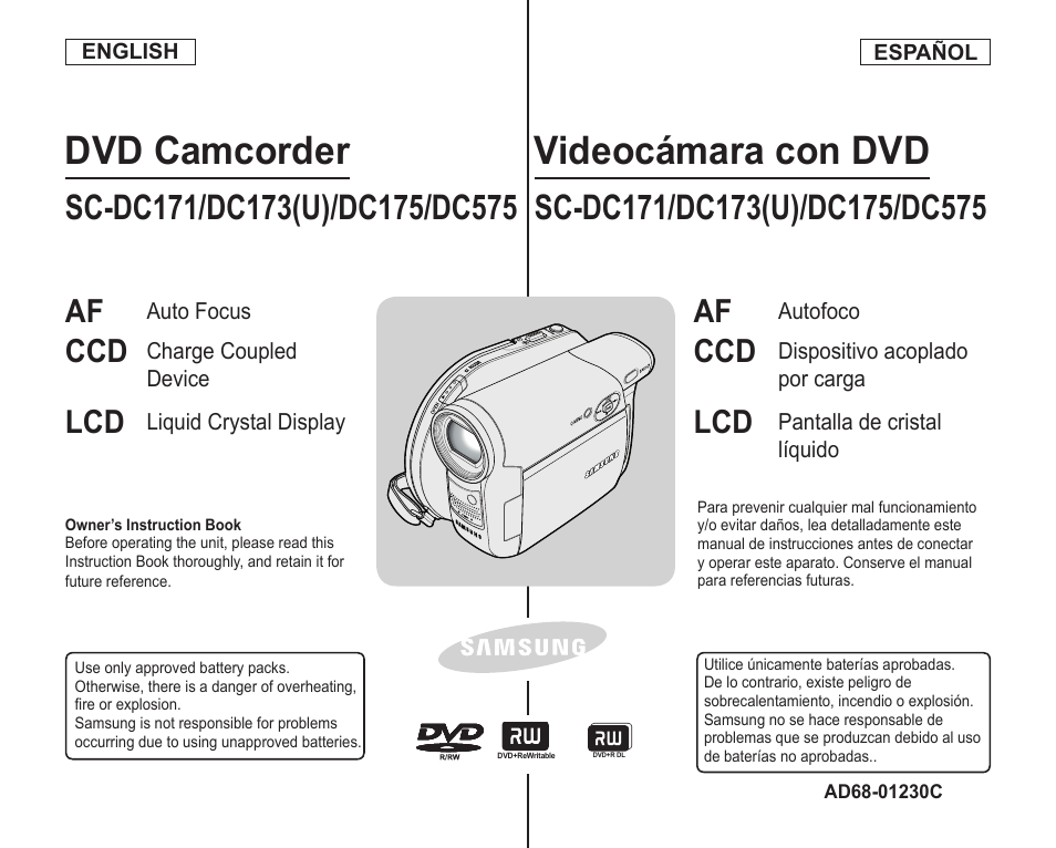 Samsung SC-DC173U-XAA User Manual | 128 pages