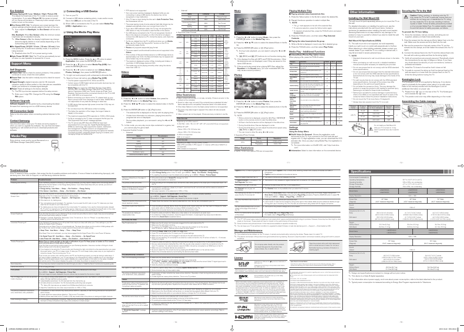 Samsung UN50EH6000FXZA User Manual | Page 2 / 2