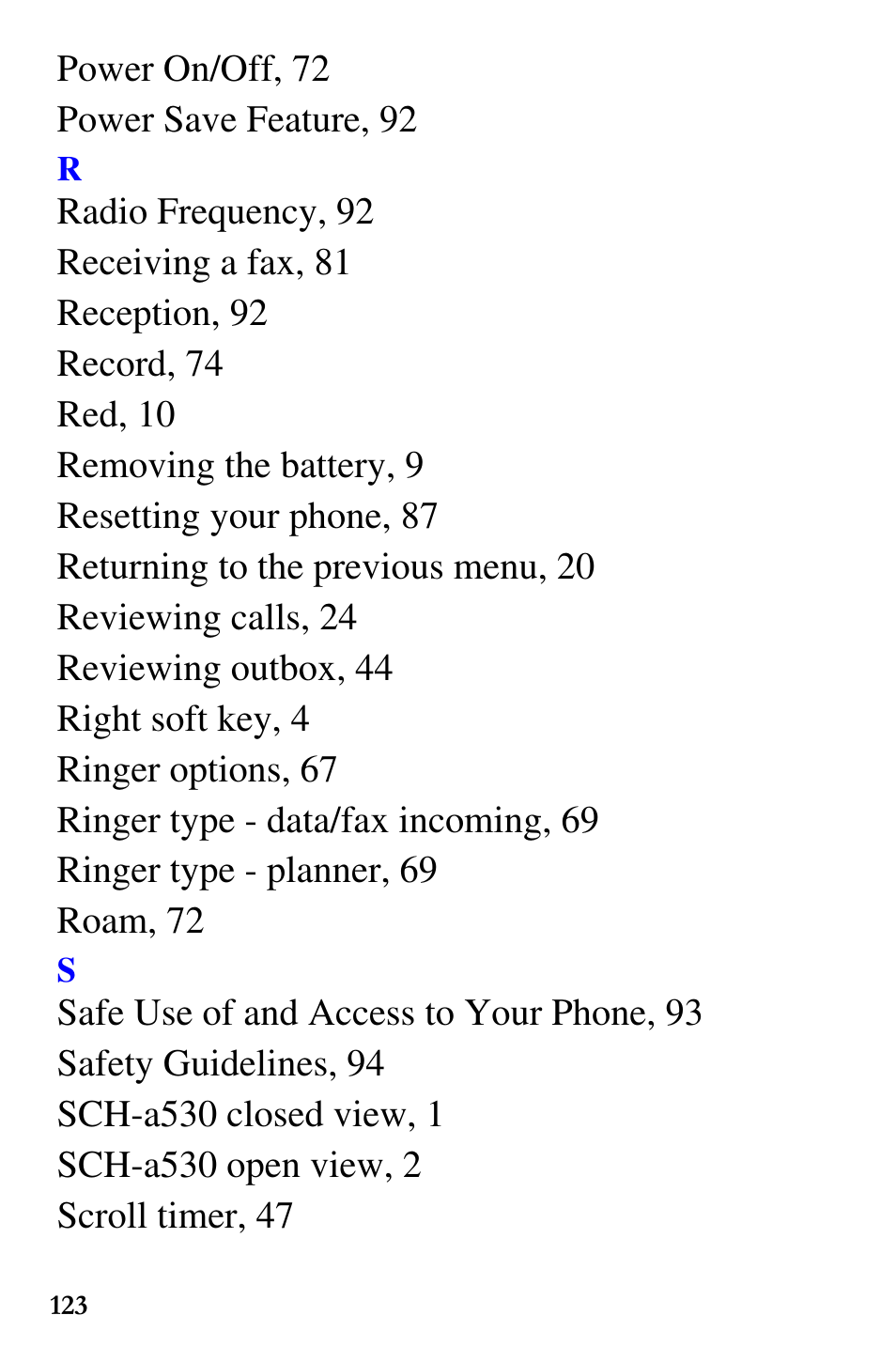 Samsung SCH-A530ZSVXAR User Manual | Page 135 / 137