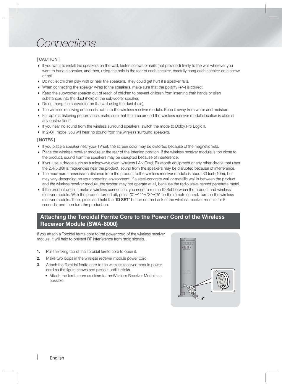 Connections | Samsung HT-F5500W-ZA User Manual | Page 16 / 58