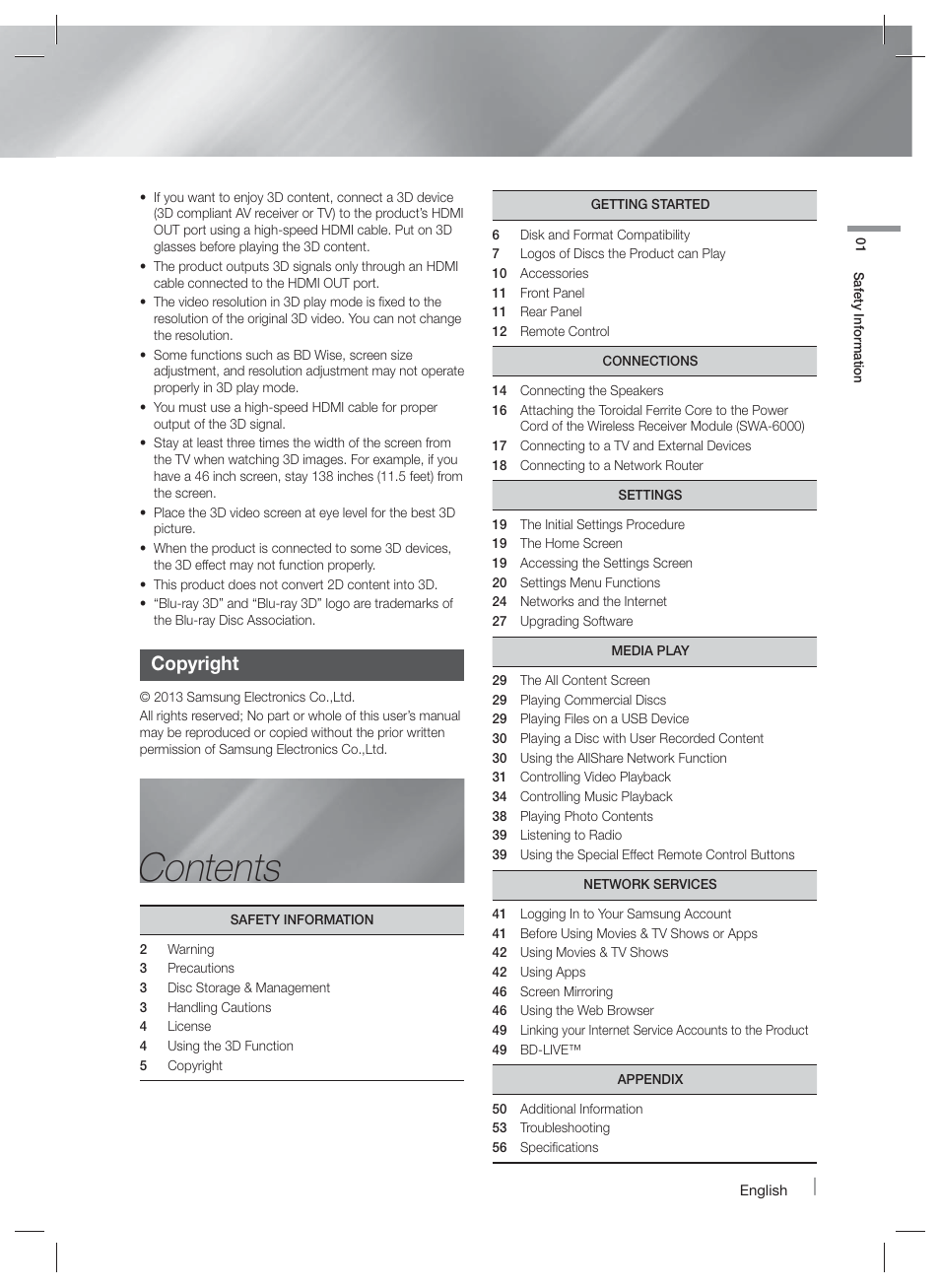 Samsung HT-F5500W-ZA User Manual | Page 5 / 58