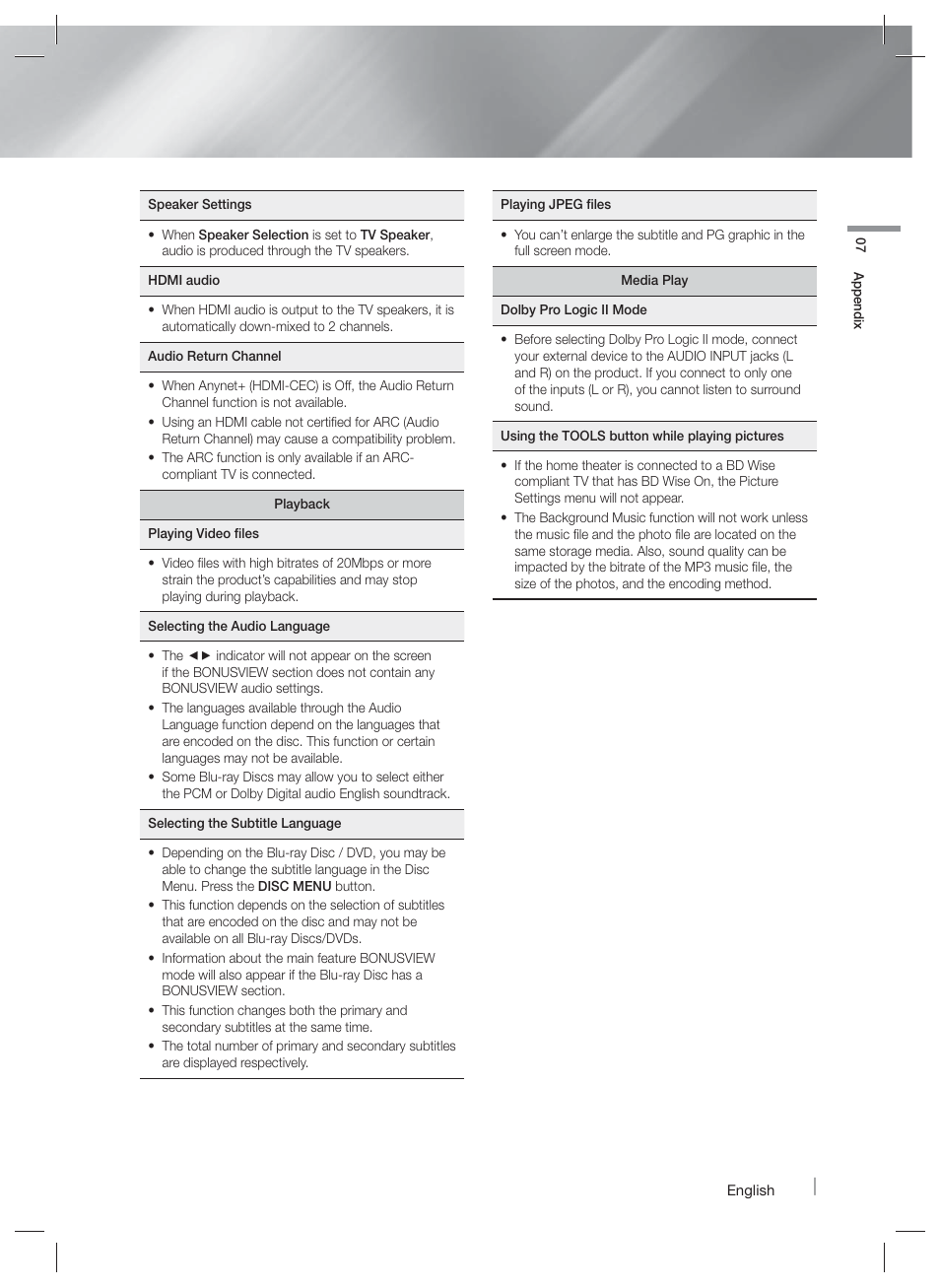 Samsung HT-F5500W-ZA User Manual | Page 51 / 58