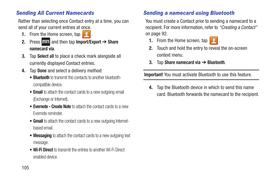 Samsung SGH-T699DABTMB User Manual | Page 110 / 353