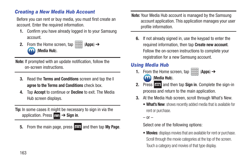 Samsung SGH-T699DABTMB User Manual | Page 168 / 353