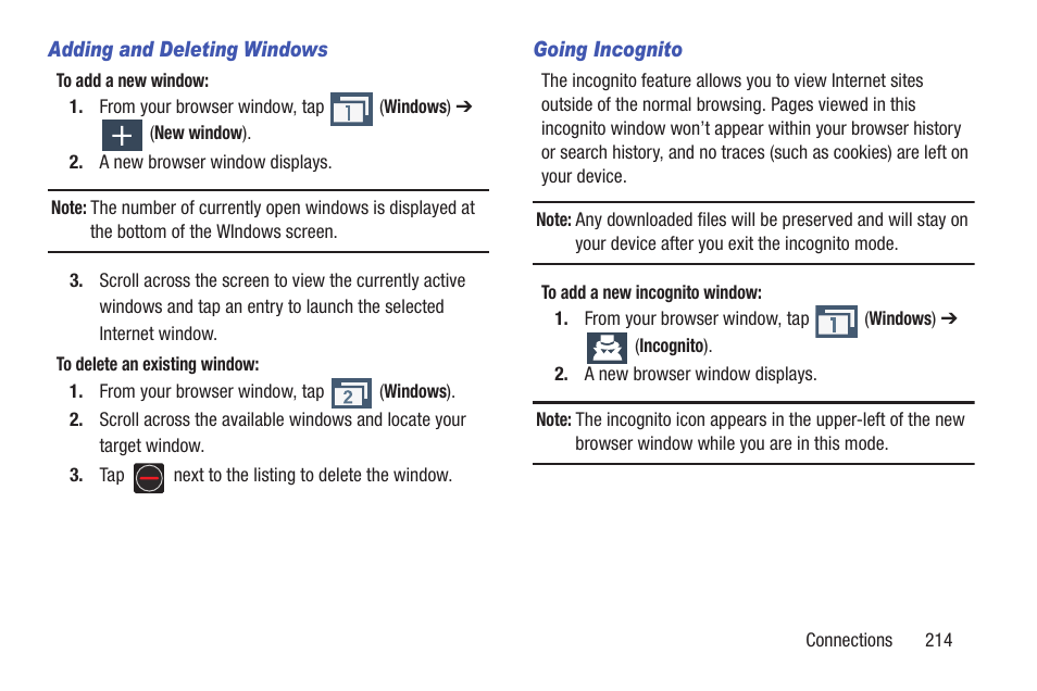 Samsung SGH-T699DABTMB User Manual | Page 219 / 353