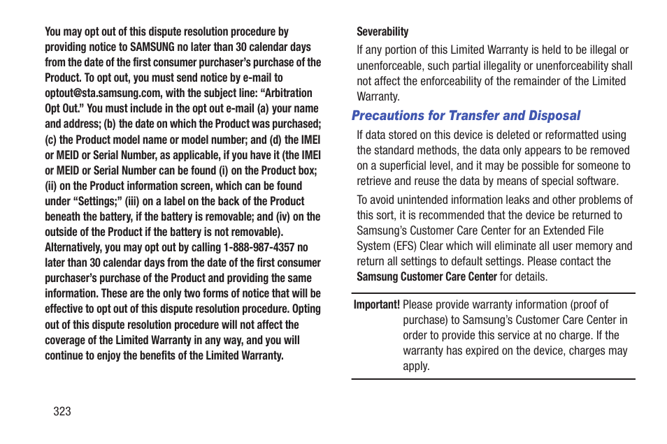 Samsung SGH-T699DABTMB User Manual | Page 328 / 353