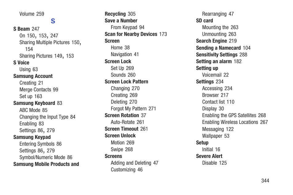 Samsung SGH-T699DABTMB User Manual | Page 349 / 353