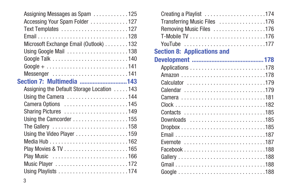 Samsung SGH-T699DABTMB User Manual | Page 8 / 353