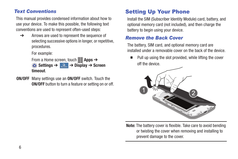 Setting up your phone | Samsung SCH-I435ZKAXAR User Manual | Page 12 / 170
