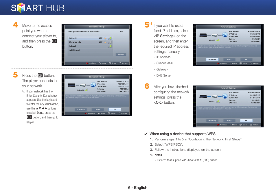 Samsung BD-EM57C-ZA User Manual | Page 6 / 23