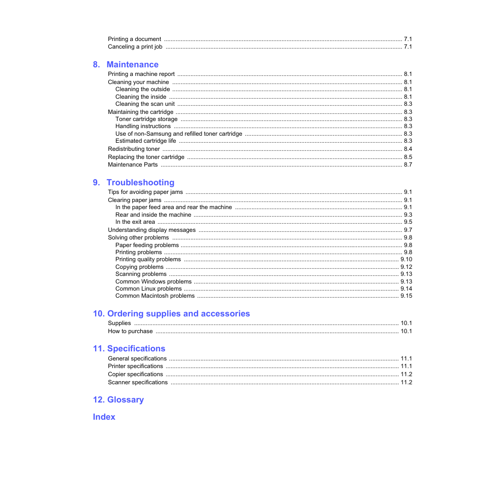 Samsung SCX-4500-XAA User Manual | Page 6 / 94