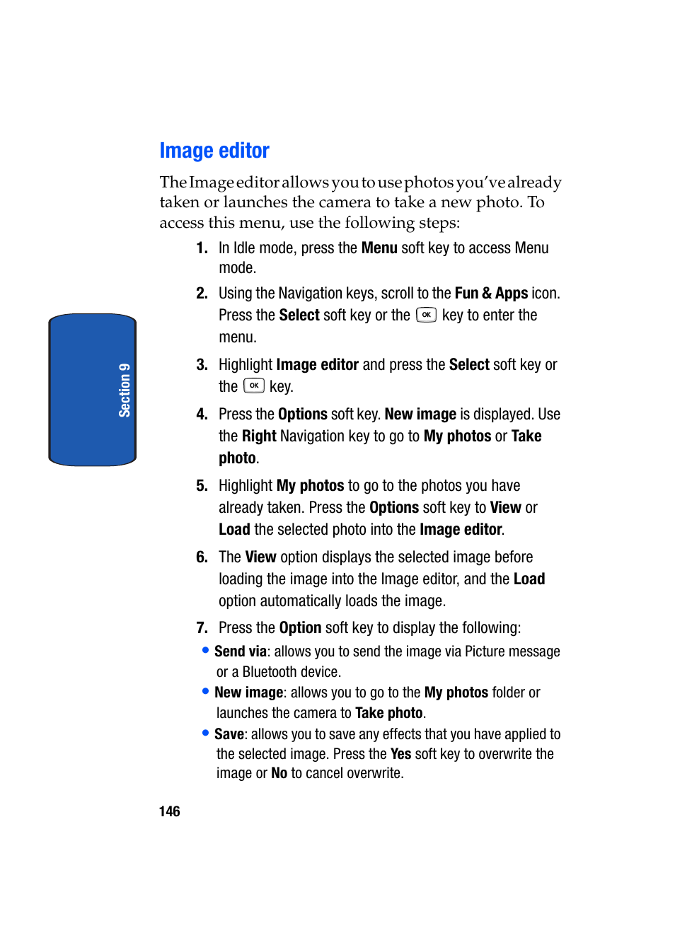 Image editor | Samsung SGH-T619SSBTMB User Manual | Page 150 / 212