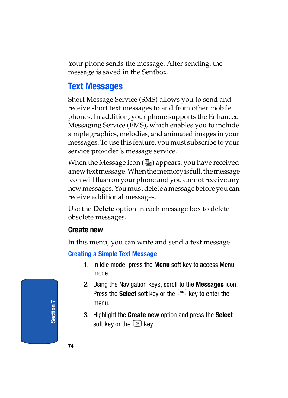 Text messages | Samsung SGH-T619SSBTMB User Manual | Page 78 / 212