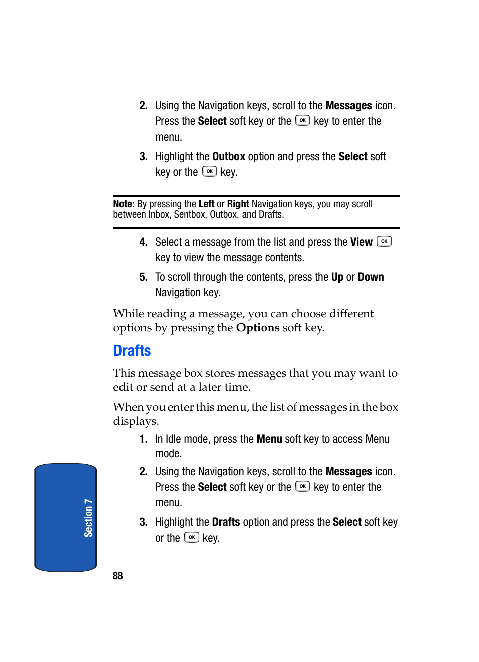 Drafts | Samsung SGH-T619SSBTMB User Manual | Page 92 / 212