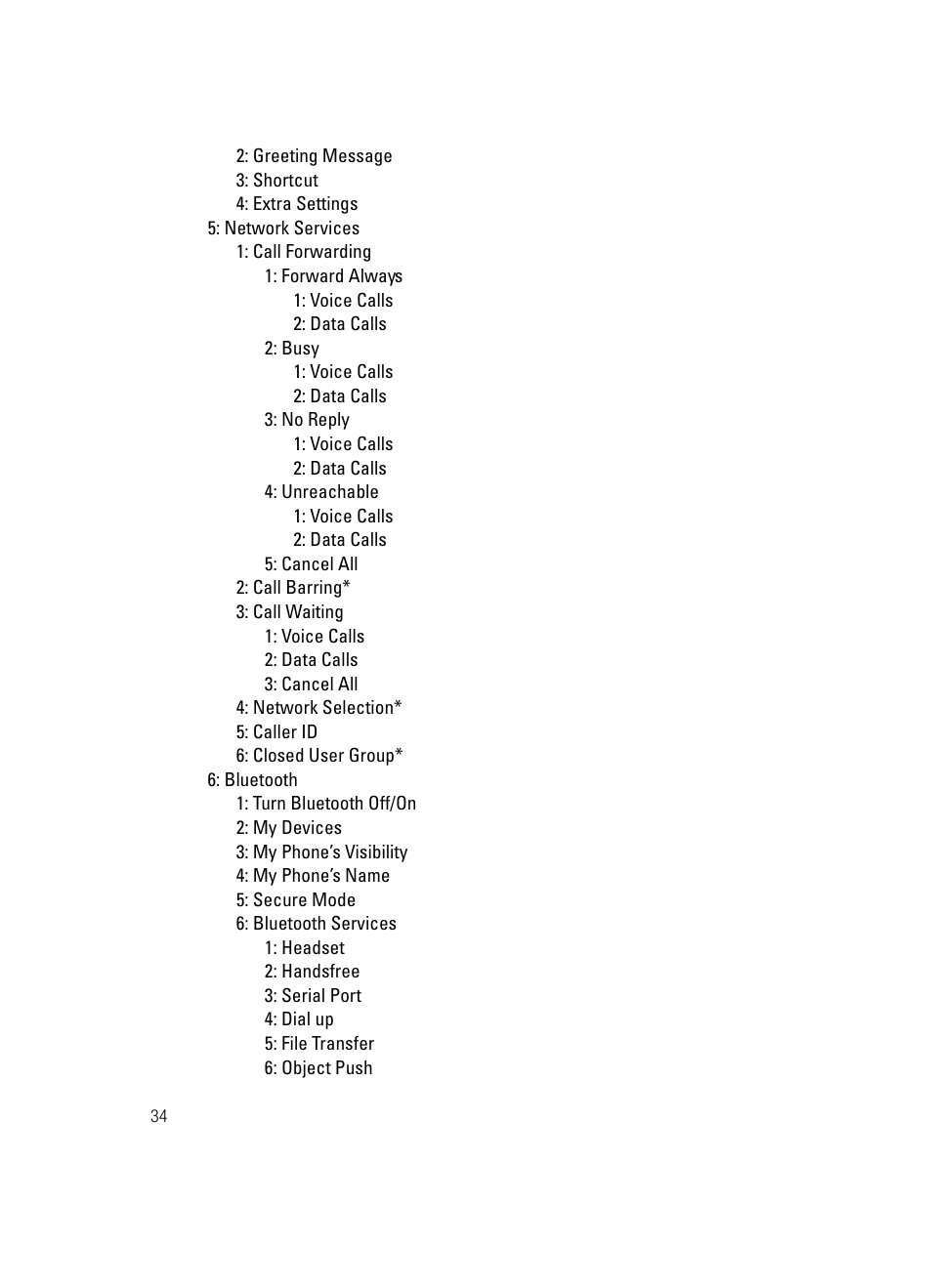 Samsung SGH-D407ZKACIN User Manual | Page 34 / 146