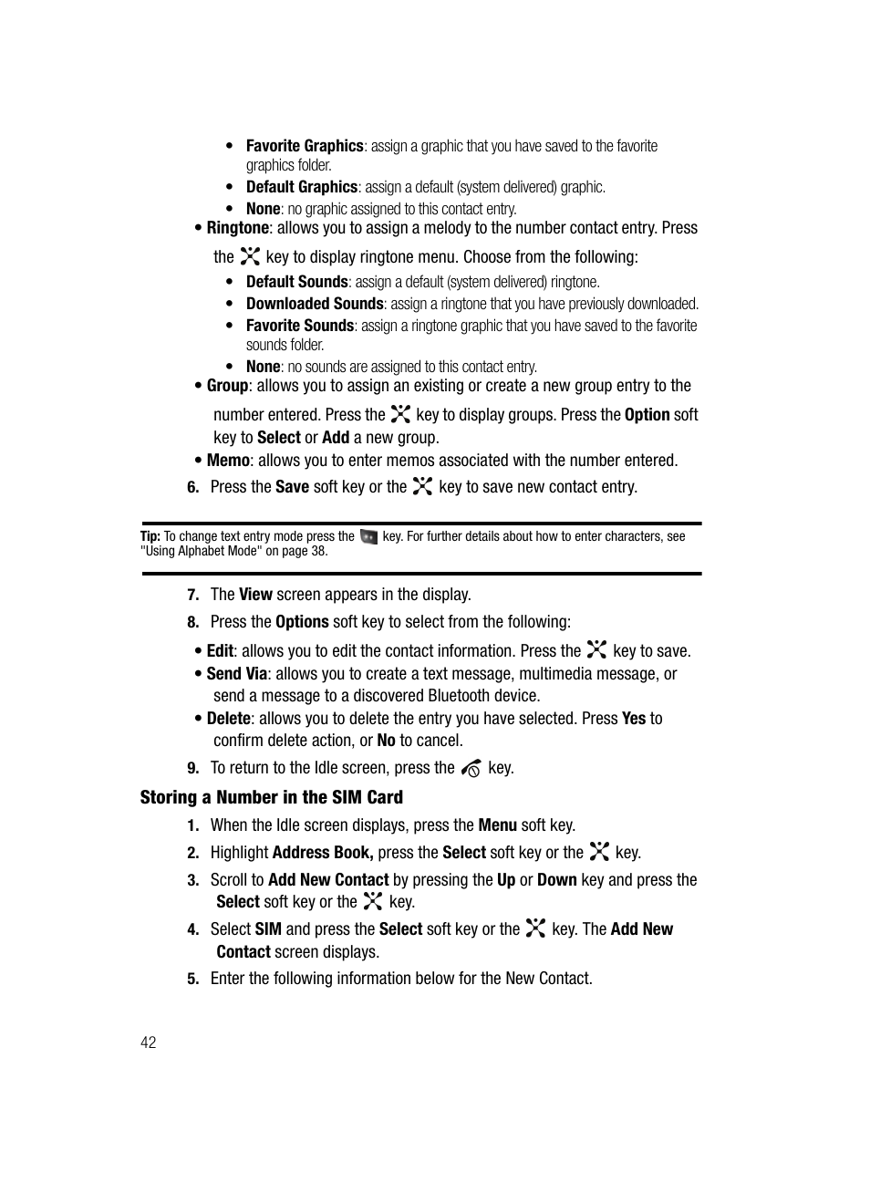 Samsung SGH-D407ZKACIN User Manual | Page 42 / 146