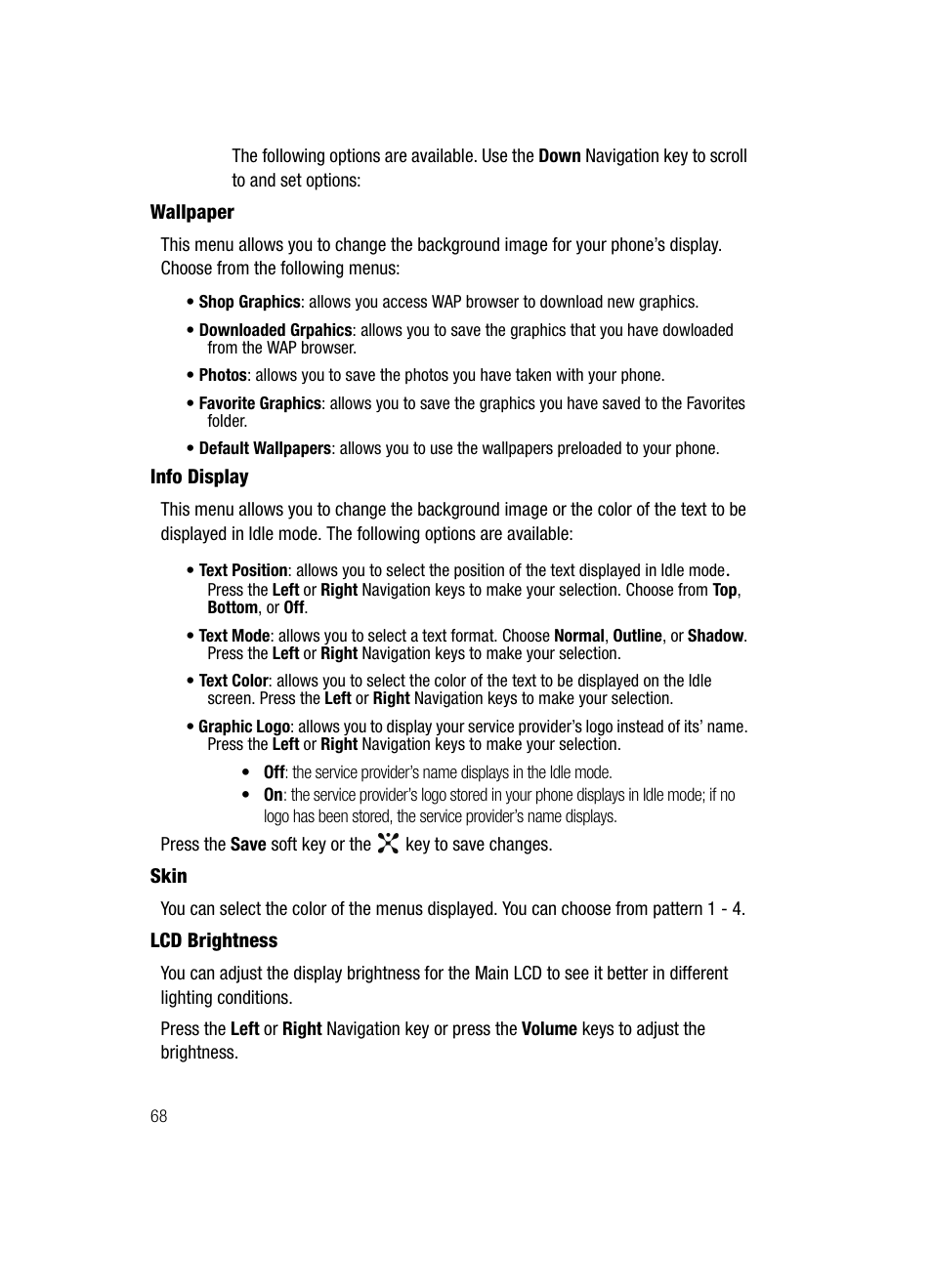 Samsung SGH-D407ZKACIN User Manual | Page 68 / 146