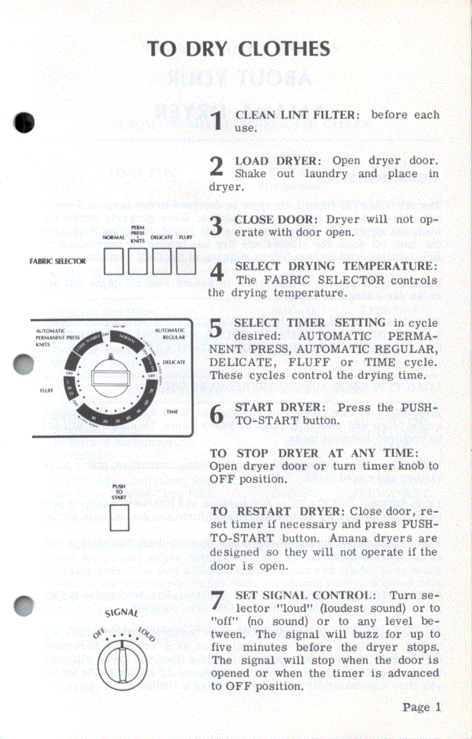 Amana TGA600 User Manual | Page 2 / 8