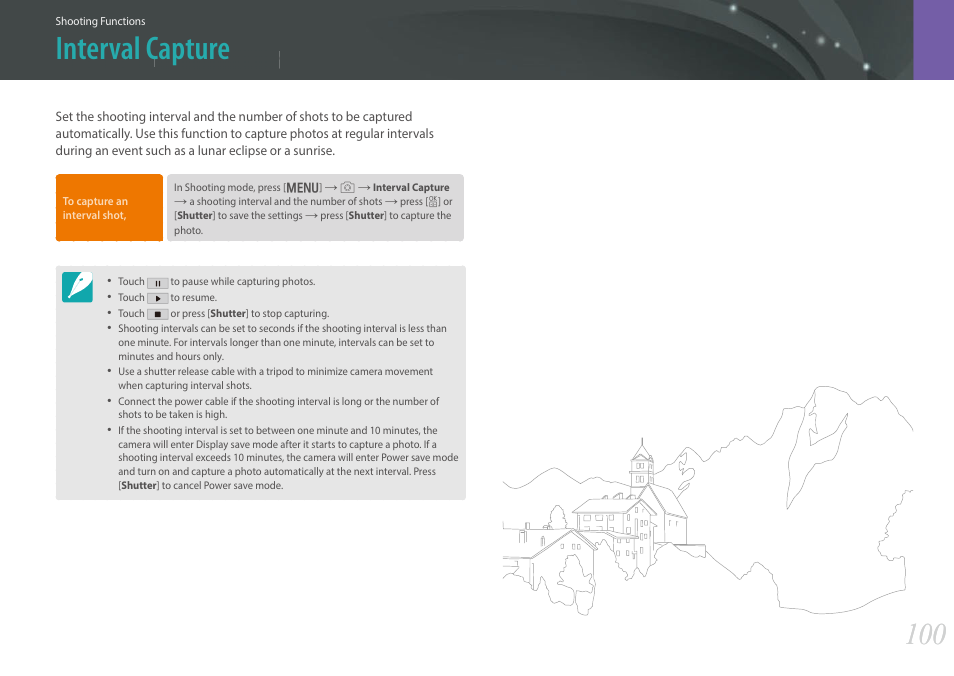 Interval capture | Samsung EV-NX30ZZBGBUS User Manual | Page 101 / 217