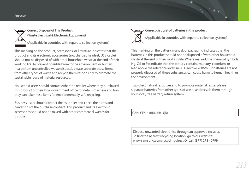Samsung EV-NX30ZZBGBUS User Manual | Page 214 / 217