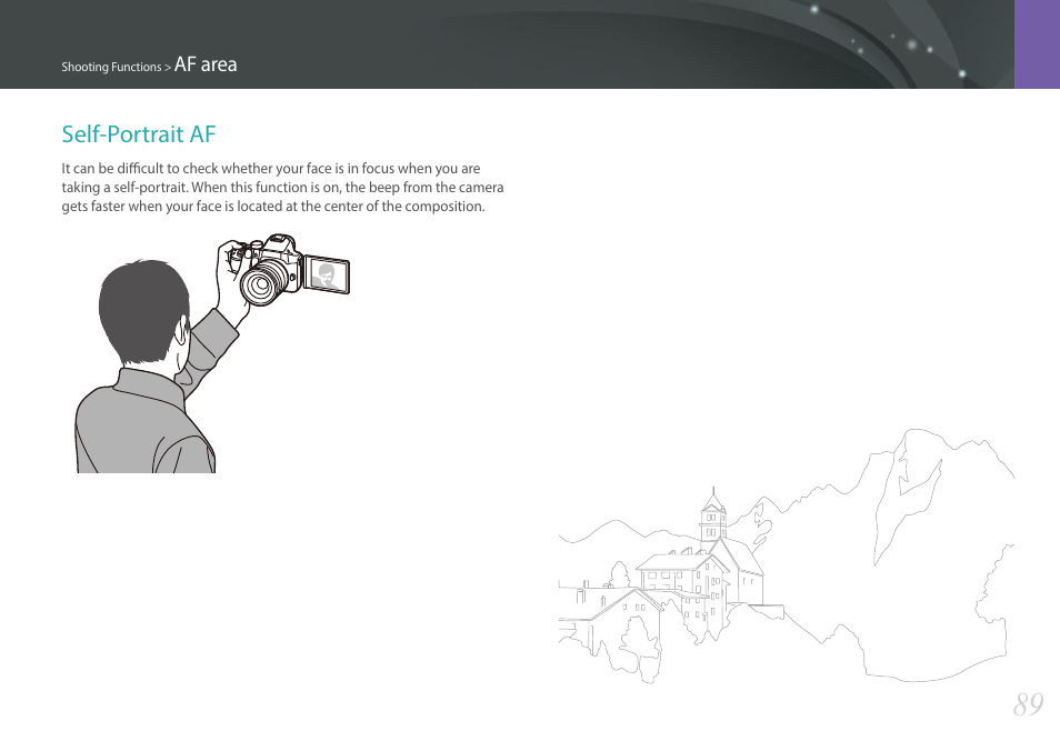 Self-portrait af | Samsung EV-NX30ZZBGBUS User Manual | Page 90 / 217