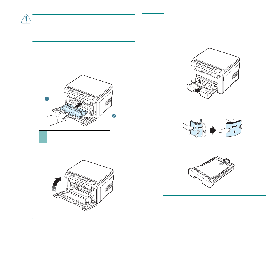 Loading paper | Samsung SCX-4200-XAA User Manual | Page 16 / 93