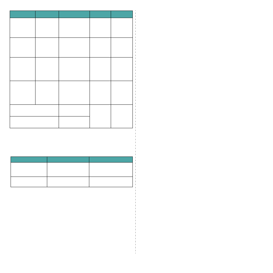 Paper size supported in each mode | Samsung SCX-4200-XAA User Manual | Page 24 / 93