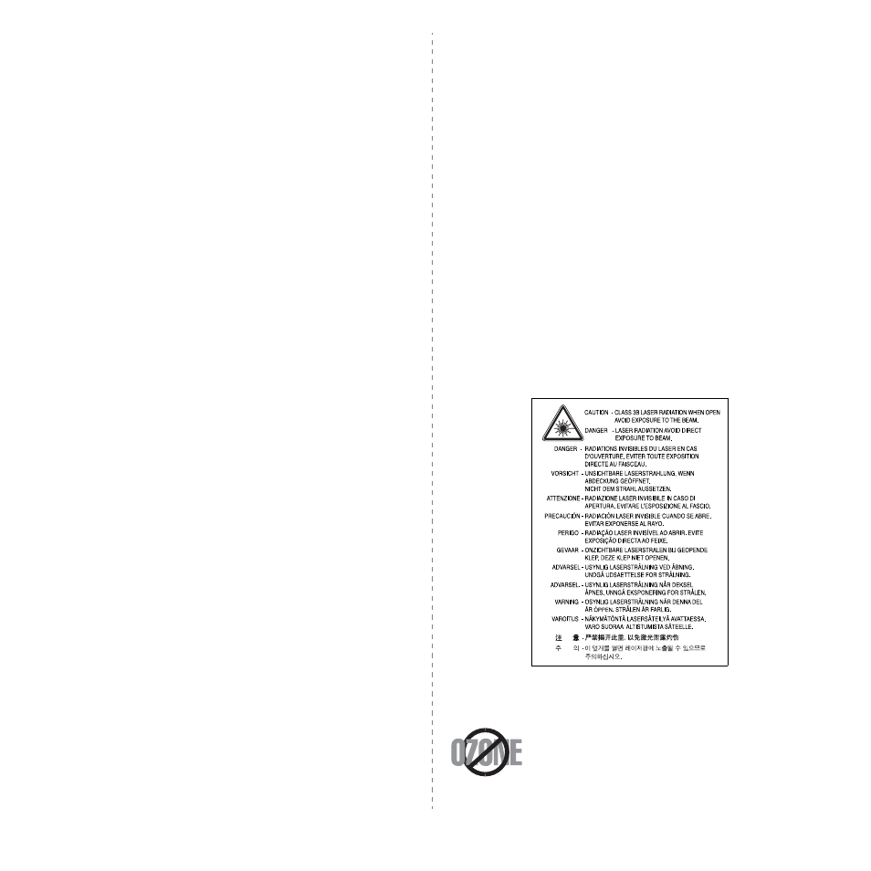 Important precautions and safety information, Laser safety statement, Ozone safety | Samsung SCX-4200-XAA User Manual | Page 7 / 93