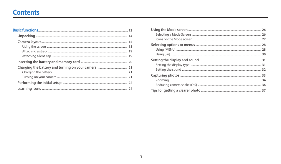 Samsung EC-WB2100BPRUS User Manual | Page 10 / 140